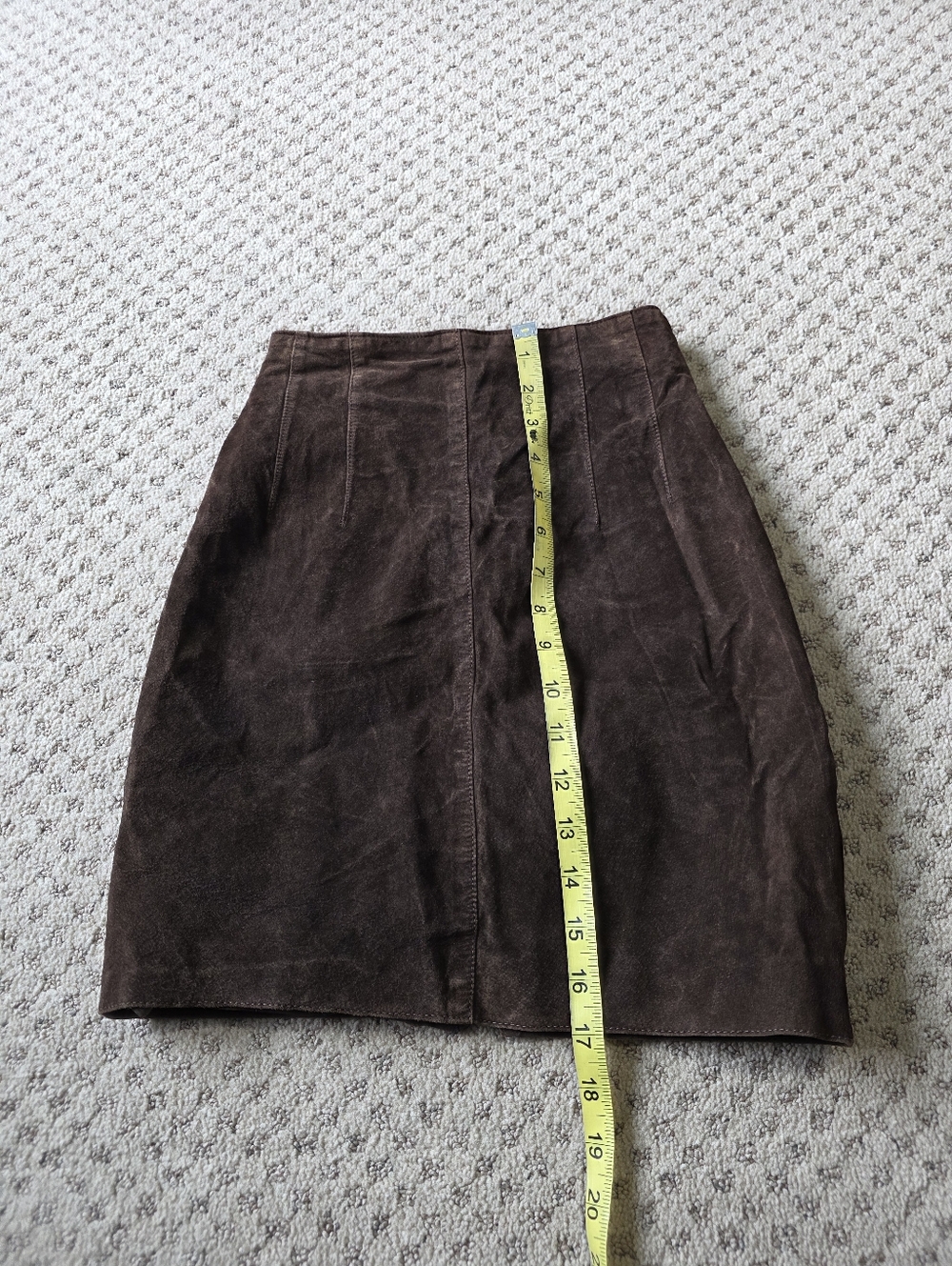 Ann Taylor Dark Brown Suede Pencil Skirt - Picture 8 of 8